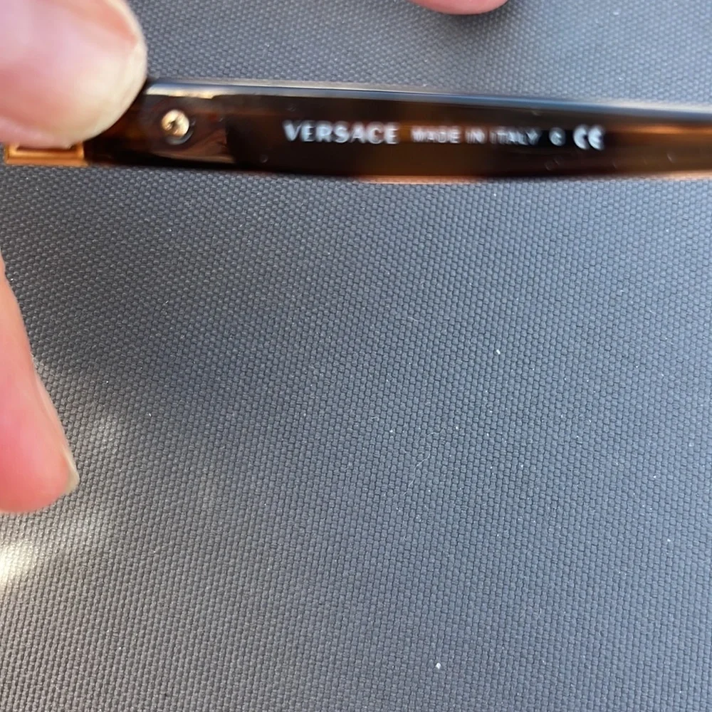 Versace sunglasses with gold rhinestones - Picture 6 of 11